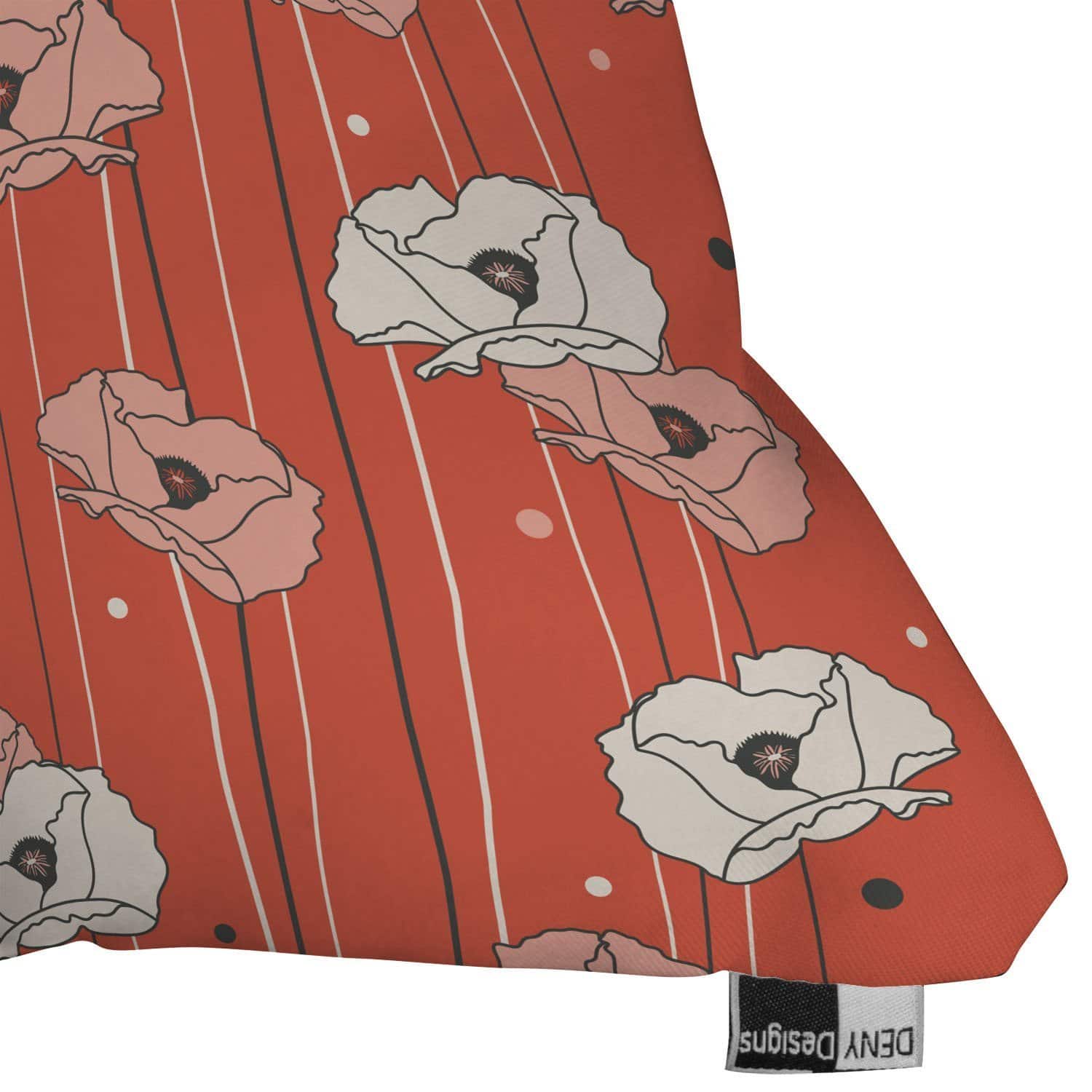 Almohada decorativa Deny Designs Heather Dutton Red Poppy - Imagen 3