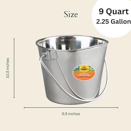Cubo Plano Pesado de Acero Inoxidable para Mascotas Advance - Imagen 4