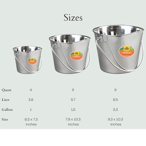 Cubo Plano Pesado de Acero Inoxidable para Mascotas Advance - Imagen 5