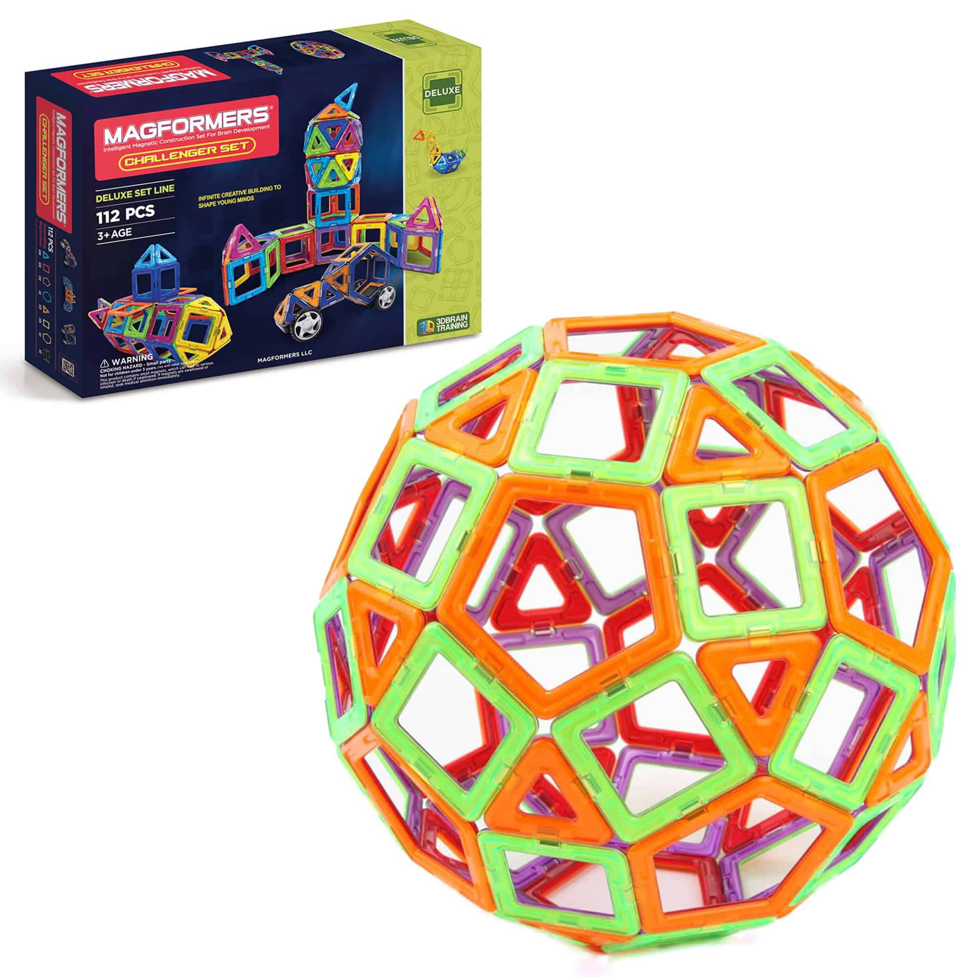 Set Challenger de Magformers (112 piezas) Juego de Bloques