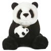 Peluche de Panda con Cría Aurora Adorable Miyoni - Detalle