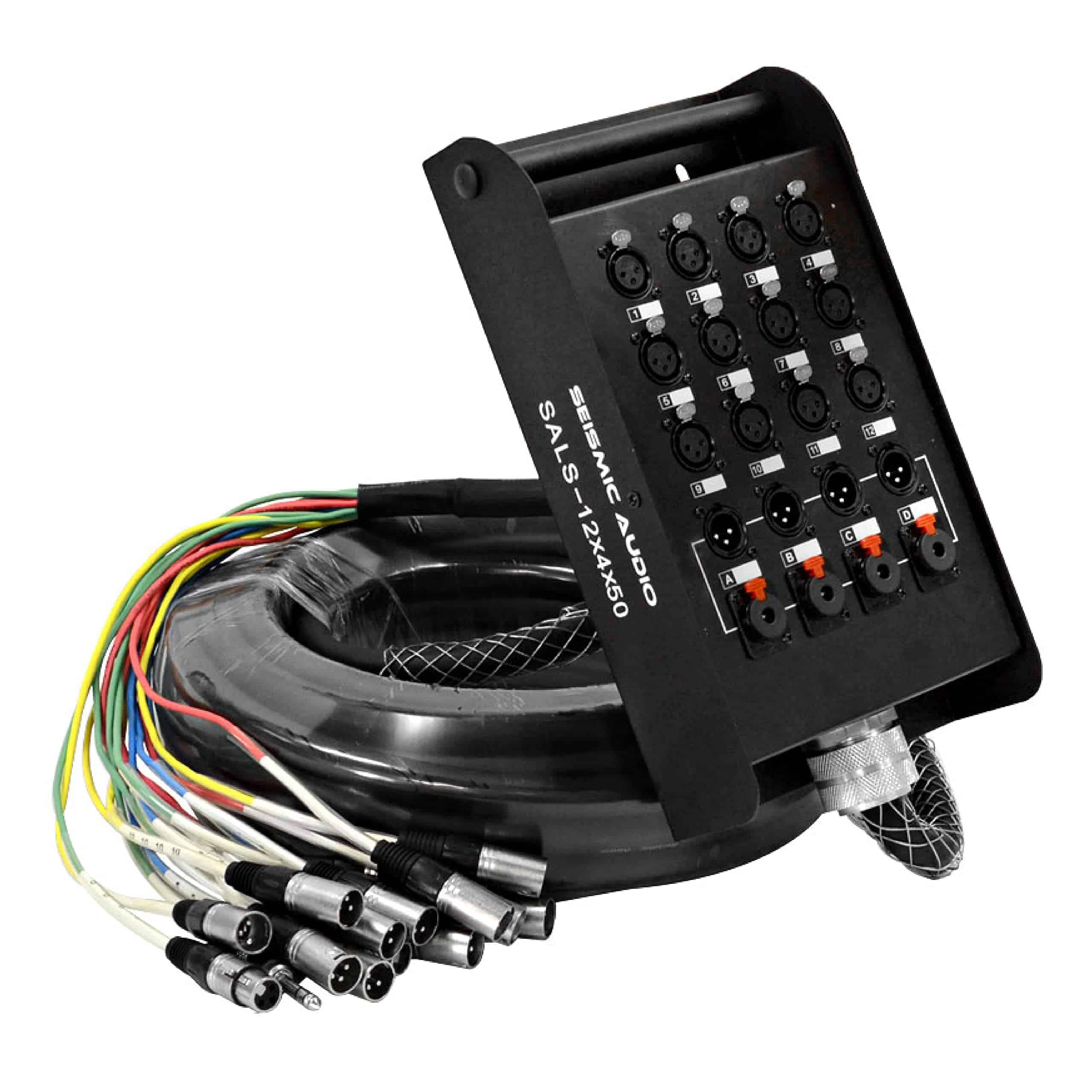 Cable Serpiente XLR de 12 Canales de 50 pies - Modelo :