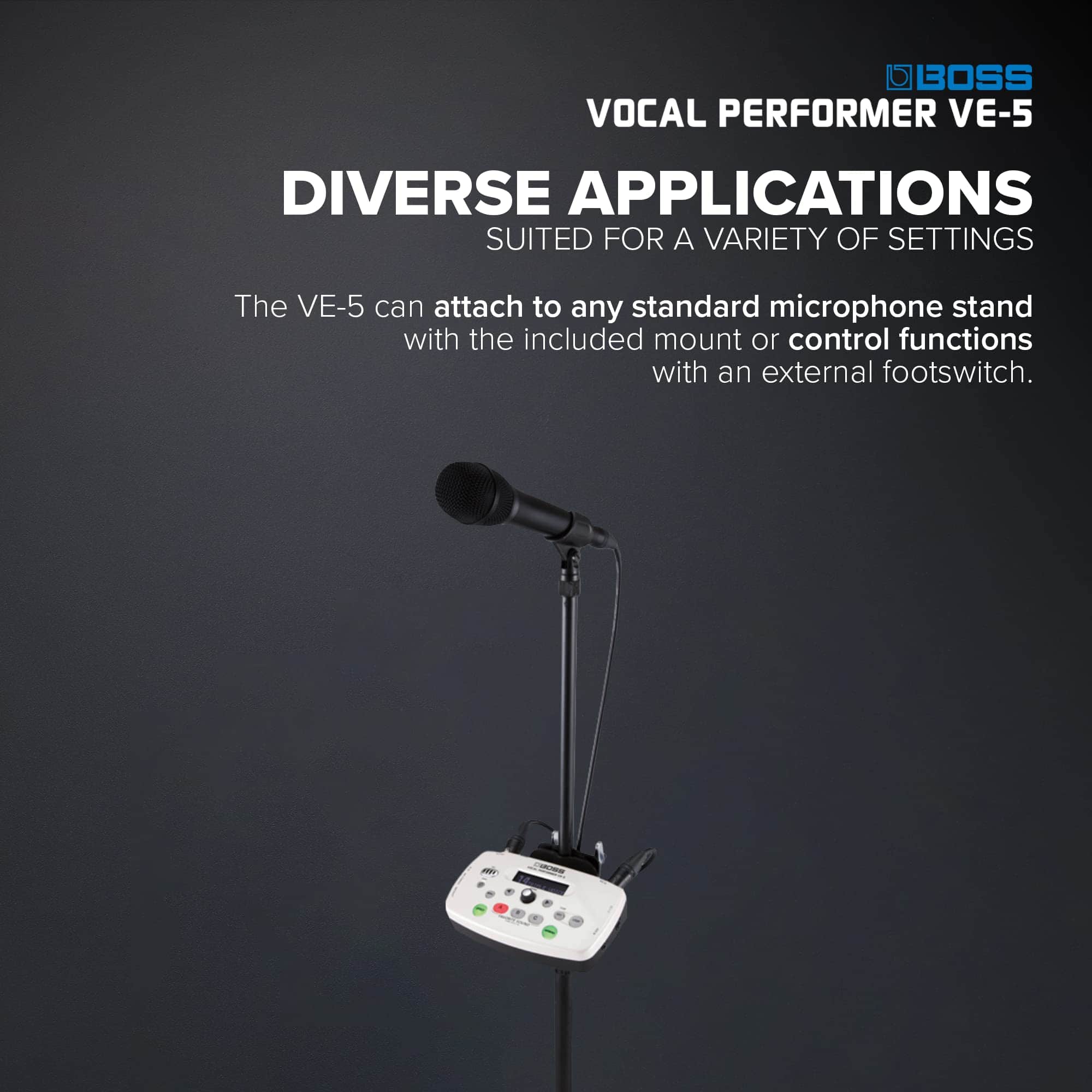 Procesador de Efectos Boss VE-5 Vocal Performer (Rojo) - Imagen 4