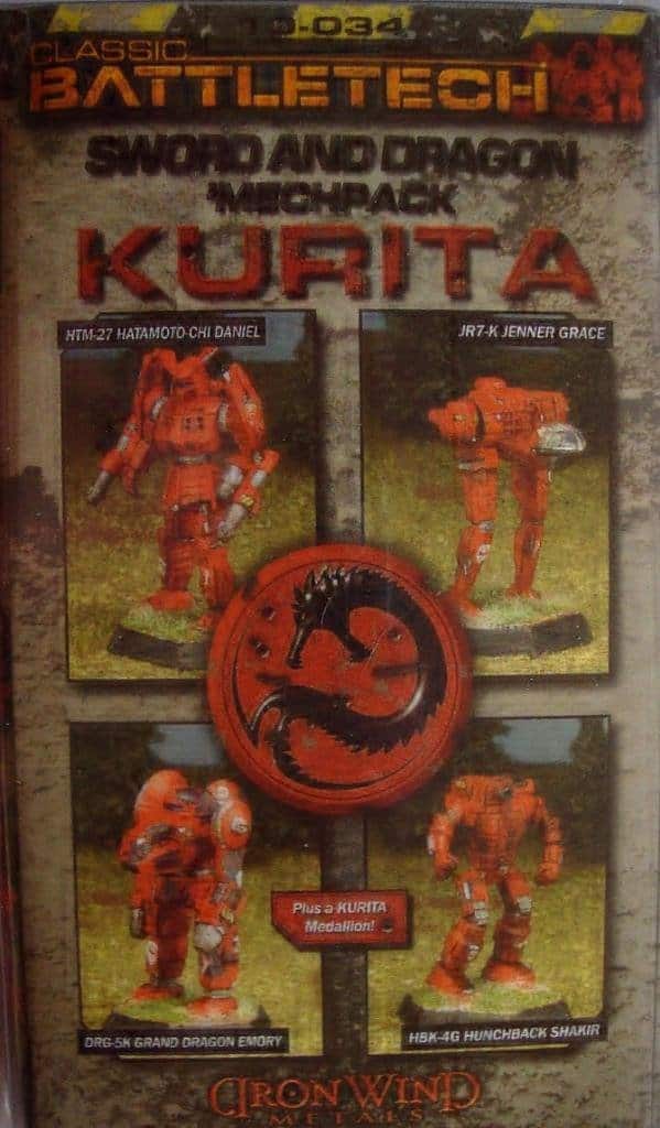 Battletech Miniatures - Pack Mech Espada y Dragón II -