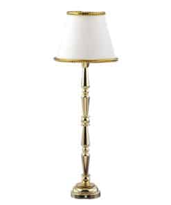 Lámpara de suelo de latón con LED para casas de muñecas