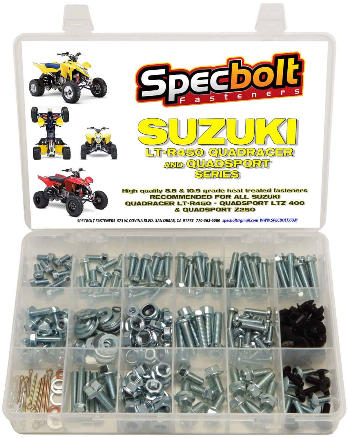 Kit de Pernos Specbolt de 250 piezas para Suzuki LT-R450