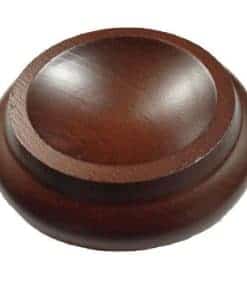 Set de 3 Tazas para Ruedas de Piano de Madera Dura - Caoba
