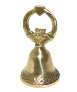 Campana de Latón con Diseño Claddagh de Irlanda