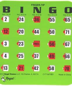 Juego de Cartones de Bingo Regal Bingo con Ventanas