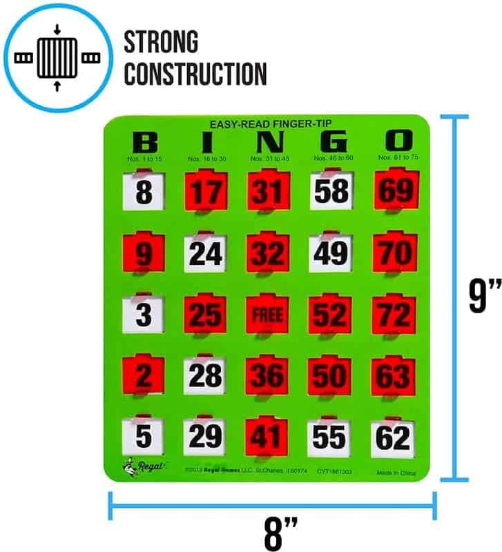 Cartones de Bingo Regal con Ventanas Deslizantes - Juego de - Imagen 6