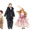 Familia Victoriana de Dollhouse con Criada de Aztec