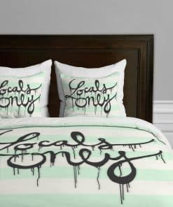 Deny Designs Wesley Bird Locals Only Funda de Edredón, Queen