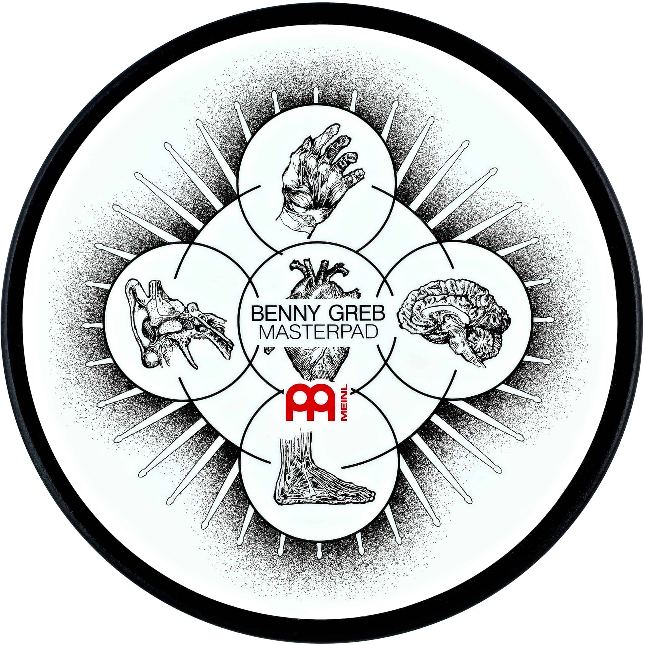 Pad de práctica para batería Meinl Cymbals Artist Series