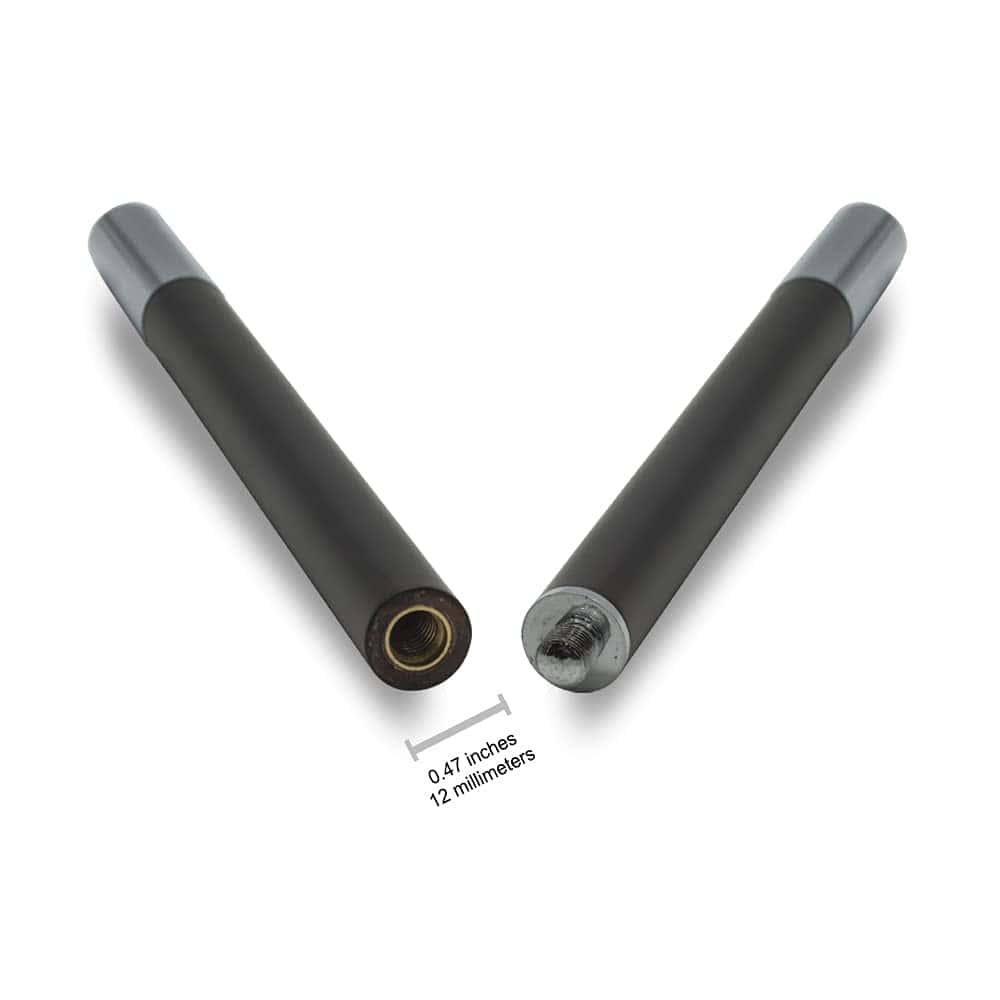 Varita Mágica Modelo Pro Negra y Cromada con Puntas de - Imagen 4