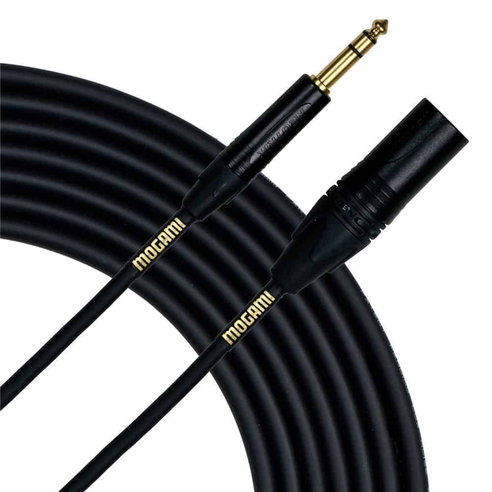 Cable de conexión balanceado Mogami Gold TRSXLRM-25 de 1/4