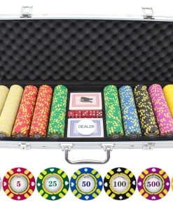 Set de 500 Fichas de Póquer 13.5g Stripe Suited V2