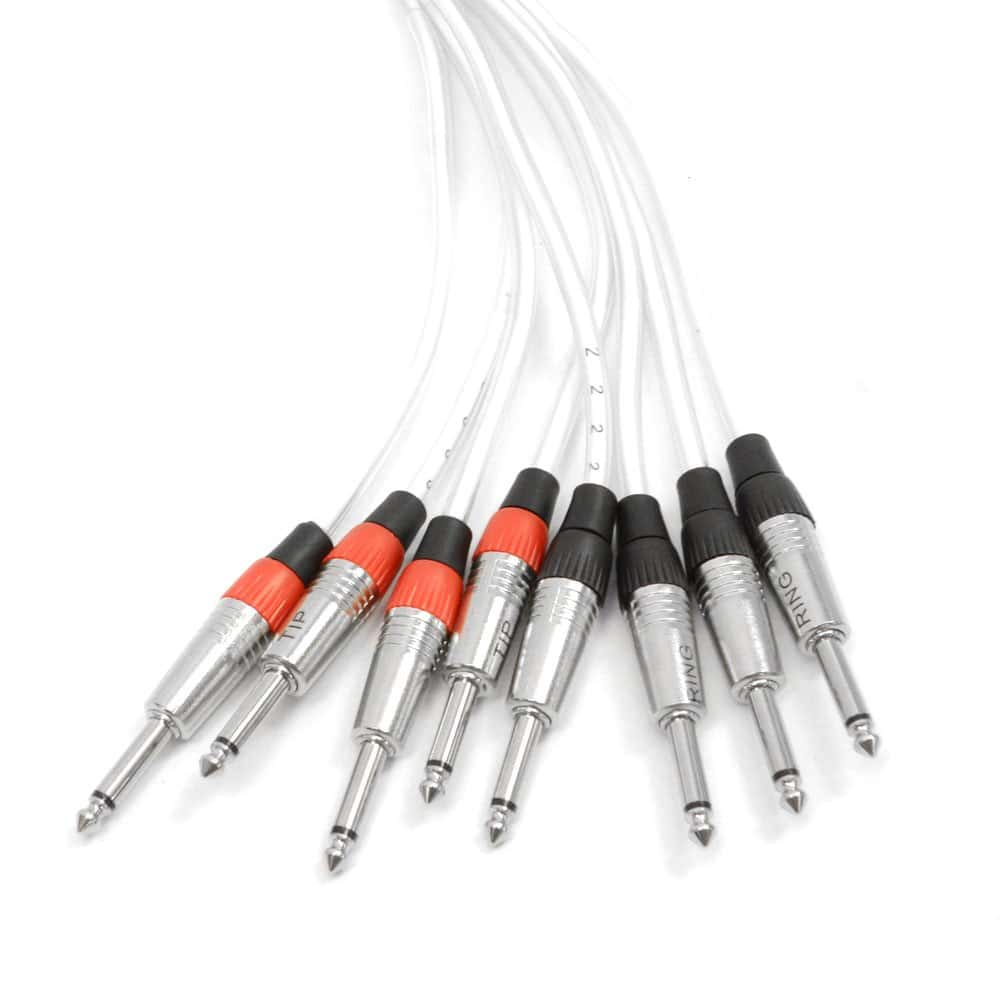 Cable Serpiente de Inserción de 4 Canales 4 TRS a 8 TS - 15 - Imagen 3