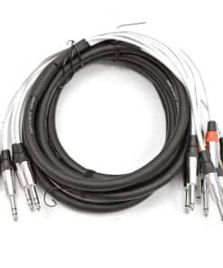 Cable Serpiente de Inserción de 4 Canales 4 TRS a 8 TS - 15