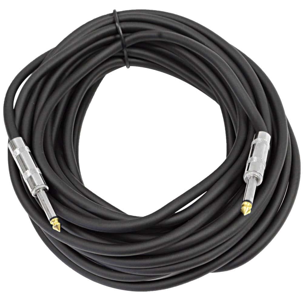 Cable de Altavoz PA DJ de 35 Pies 1/4" a 1/4" Pro Audio