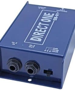 DI Direct Box Pasivo de 1/4" instrumento a XLR balanceado y