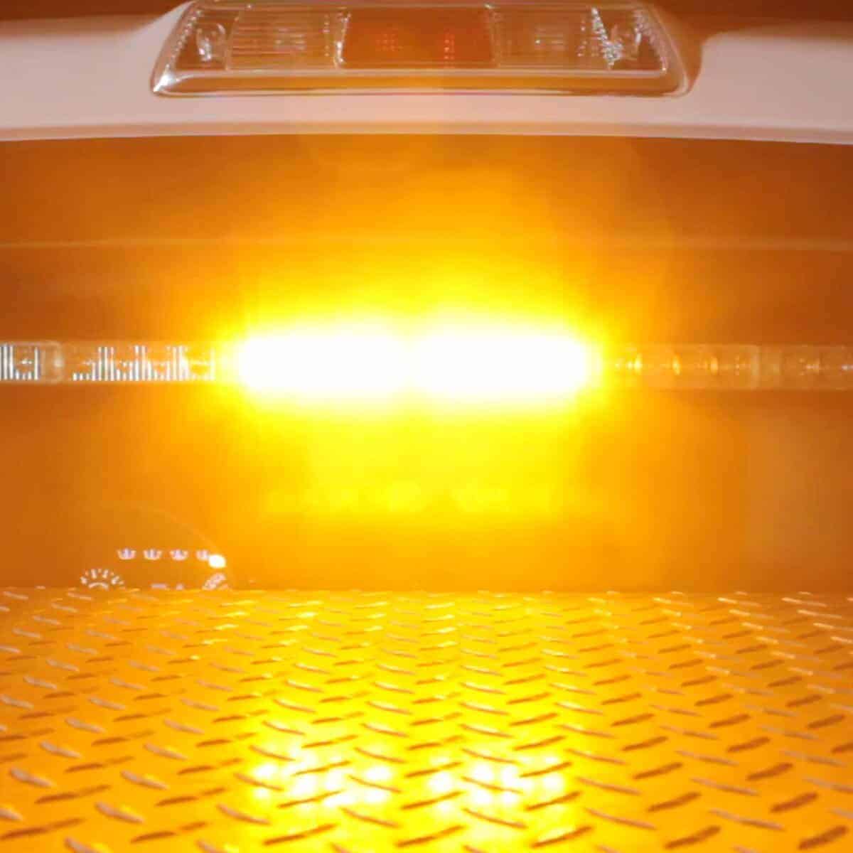 Barra de luces solarLED de advertencia de tráfico ámbar de - Imagen 6