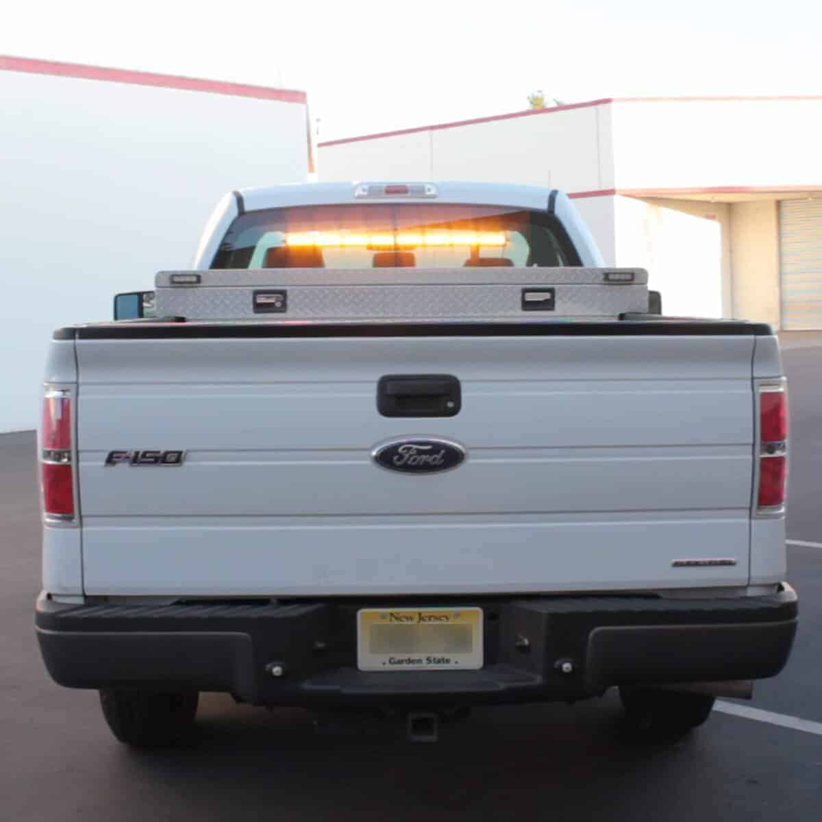 Barra de luces solarLED de advertencia de tráfico ámbar de - Imagen 4