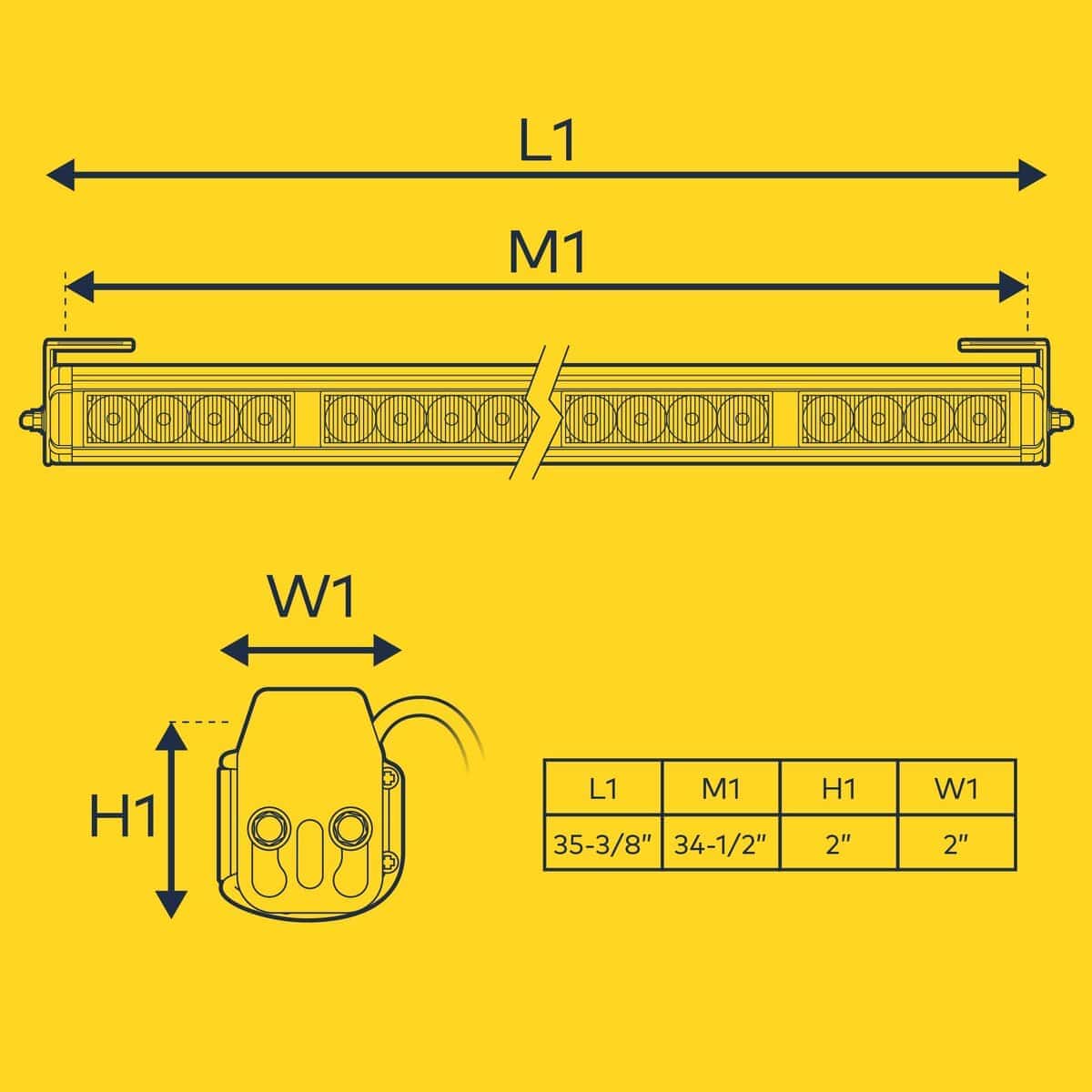 Barra de luces solarLED de advertencia de tráfico ámbar de - Imagen 8