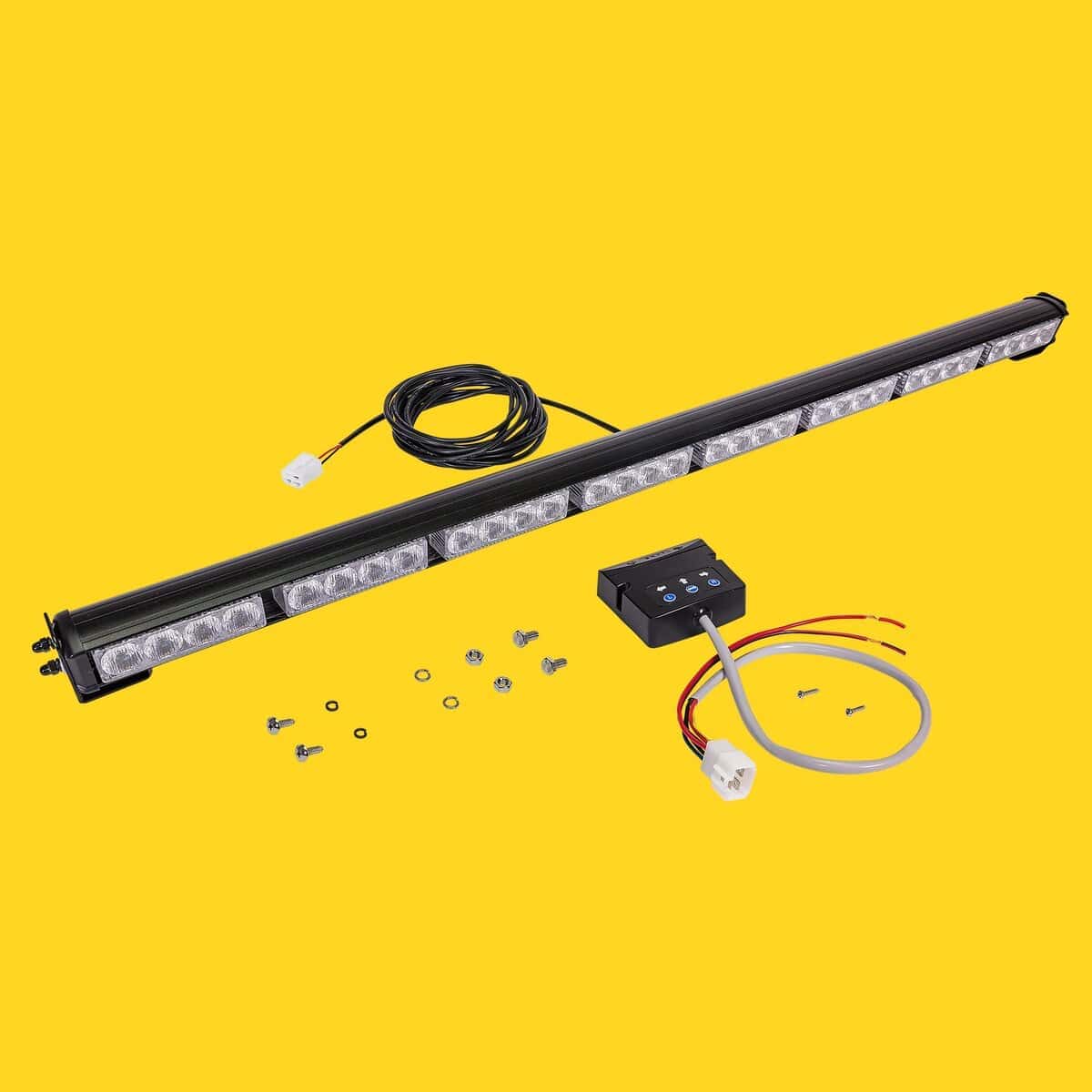 Barra de luces solarLED de advertencia de tráfico ámbar de - Imagen 9