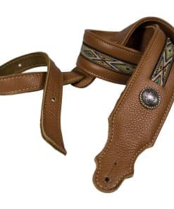 Correa de guitarra acolchada de 2" con núcleo -Caramelo