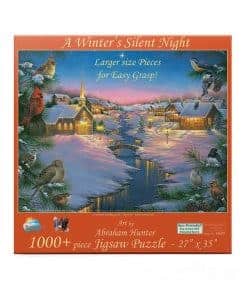 Rompecabezas A Winter's Silent Night de 1000 piezas de gran