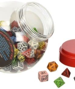 Bote de dados de Q-Workshop con D4, D6, D8, D10, D12, D20,