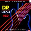 Cuerdas para Bajo de 6 Cuerdas DR Strings Hi-Def NEON Rojo