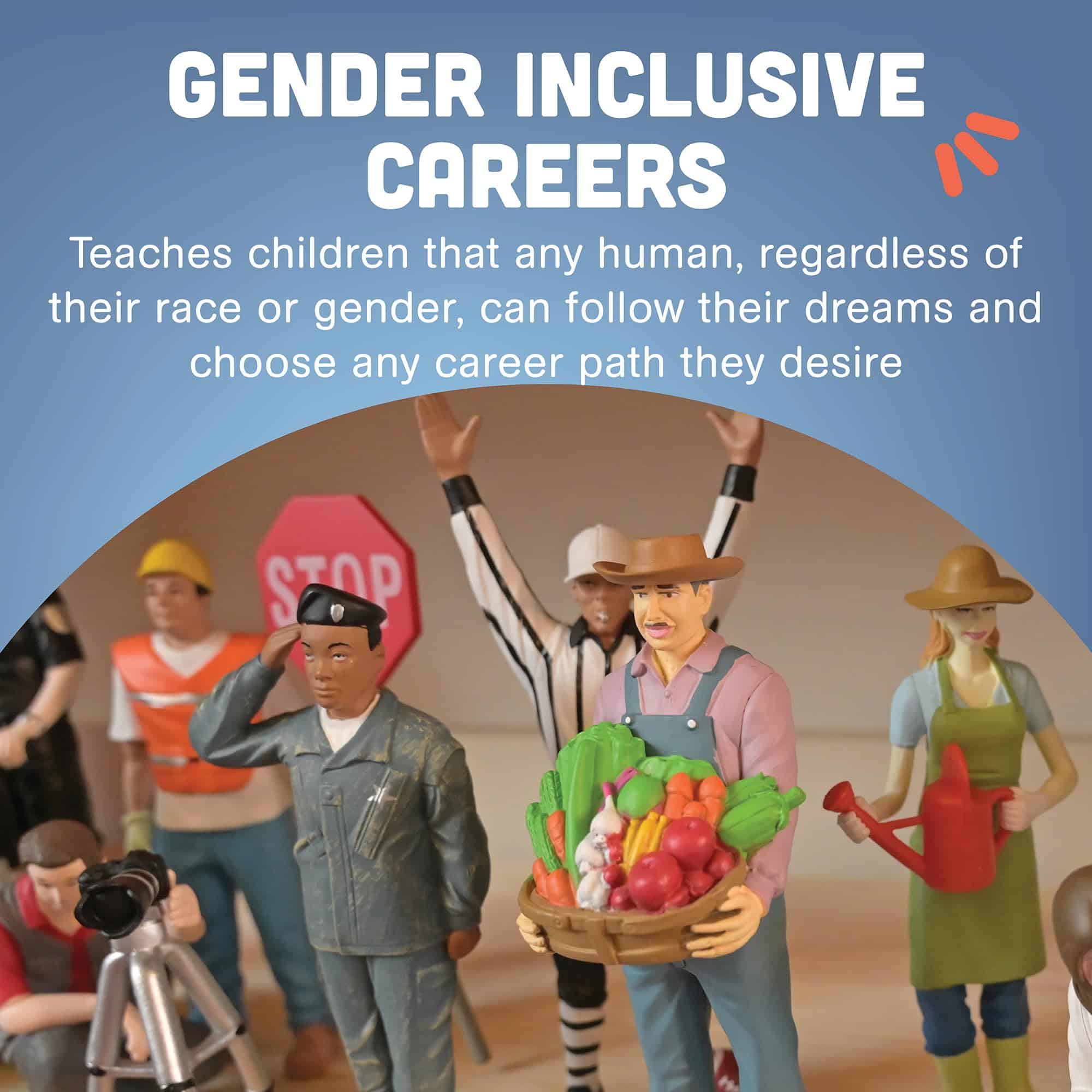 Set de 12 Figuras de Juguete de Profesionales Ficticios de - Imagen 5