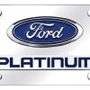 Placa de matrícula de doble logotipo para Ford (cromo) de