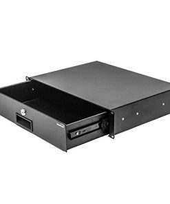 Cajón de rack NavePoint de 19 pulgadas con cerradura para