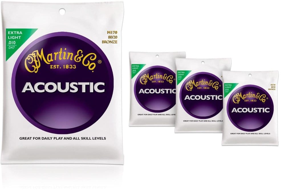 Cuerdas para guitarra acústica Martin M170 de bronce 80/20