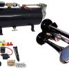 Kit de Tren de 3 Trompetas Air Horn - Sistema de Aire 110