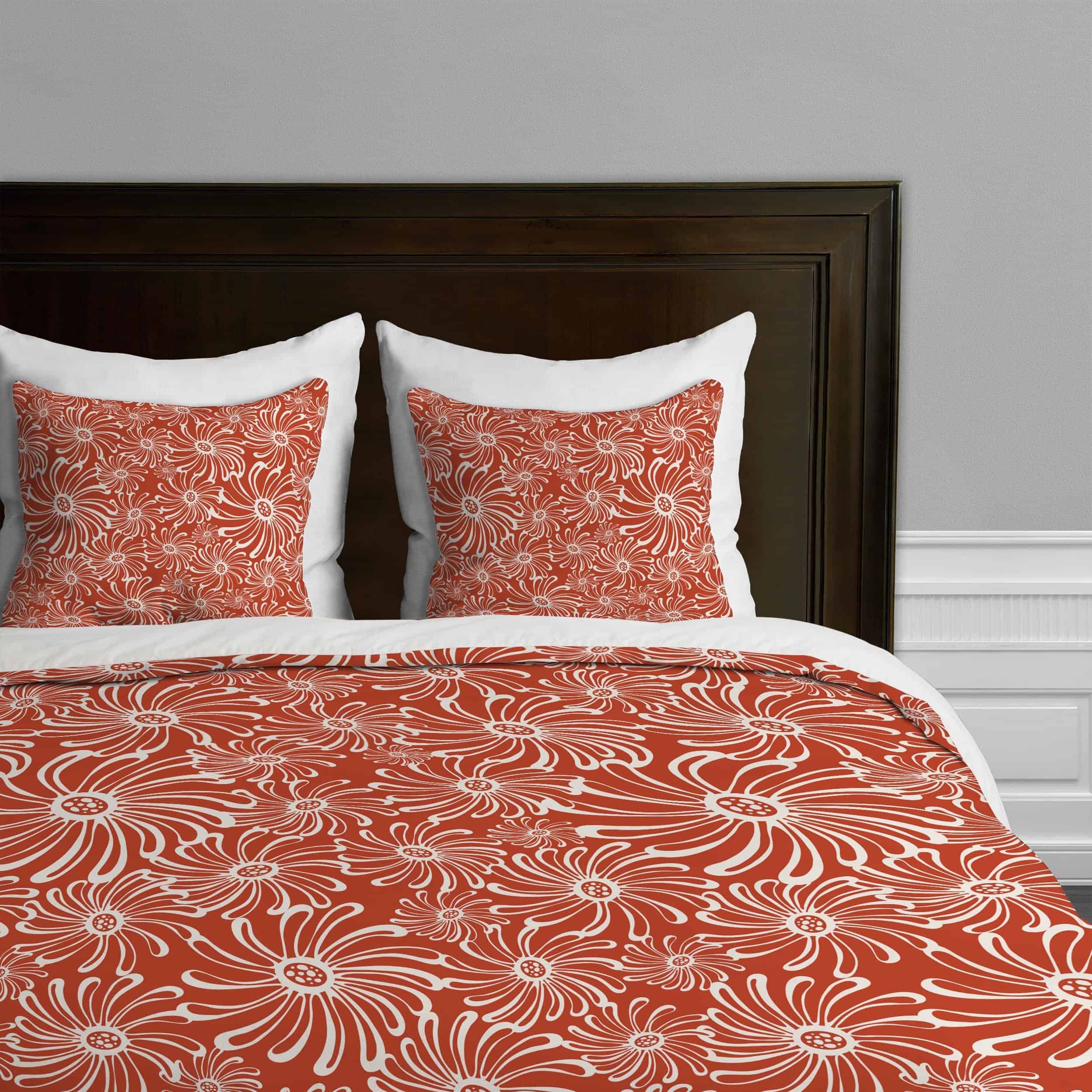 Deny Designs Heather Dutton Bursting Bloom Spice Duvet
