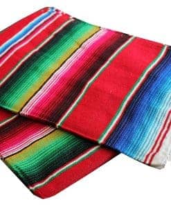 Manta Mexicana Del Mex (Extra Grande, Rojo)