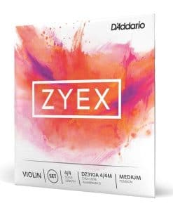 Juego de cuerdas de violín D'Addario Zyex con D de