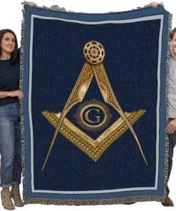 Cobija Masónica Gold Square y Compass de Pure Country