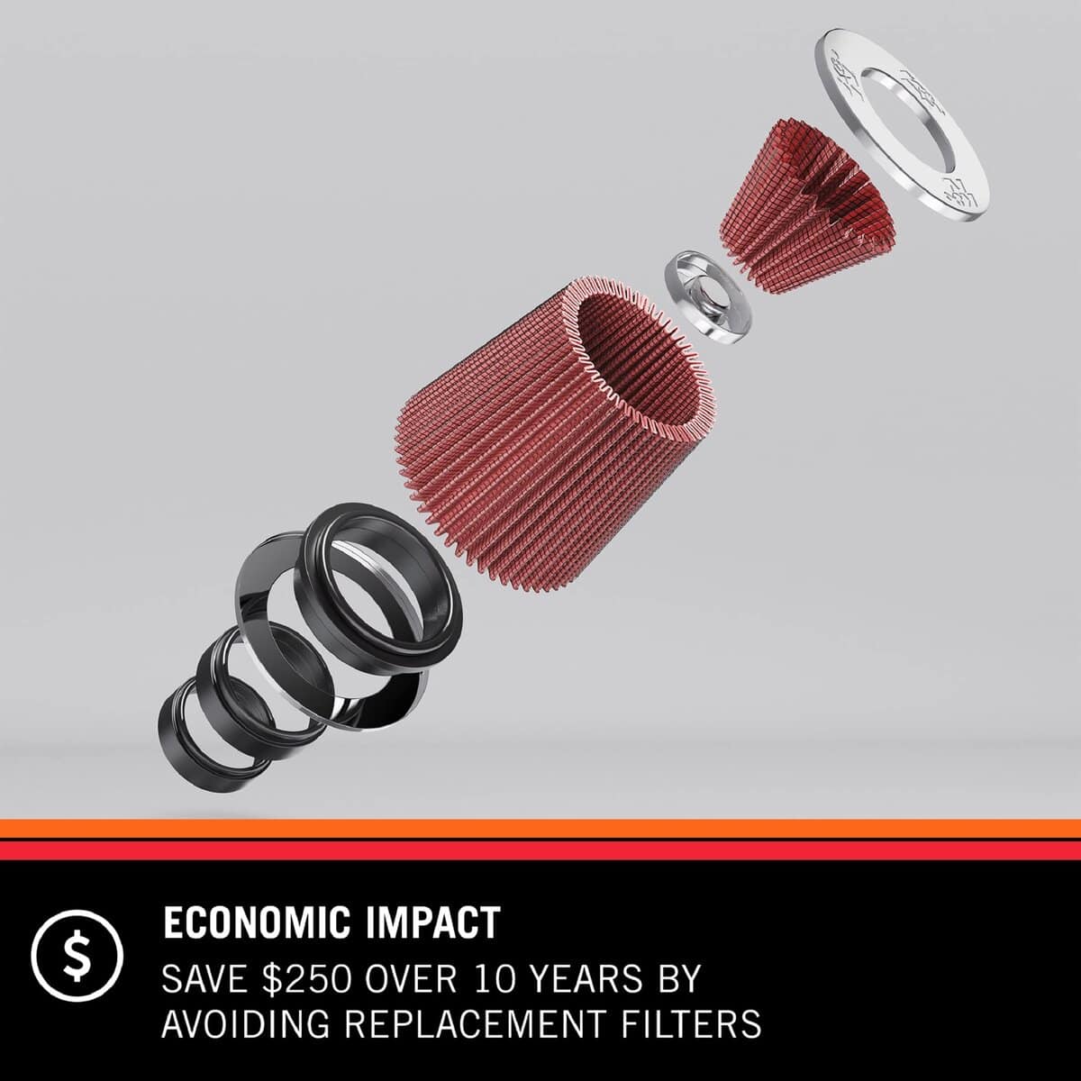 Filtro de aire del motor K&N: Alto rendimiento, premium, - Imagen 4