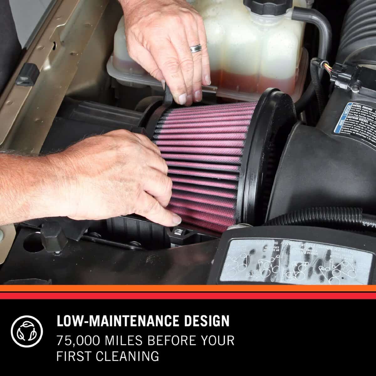 Filtro de aire del motor K&N: Alto rendimiento, premium, - Imagen 3