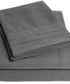 Juego de sábanas 1500 Supreme Collection Extra -Gris