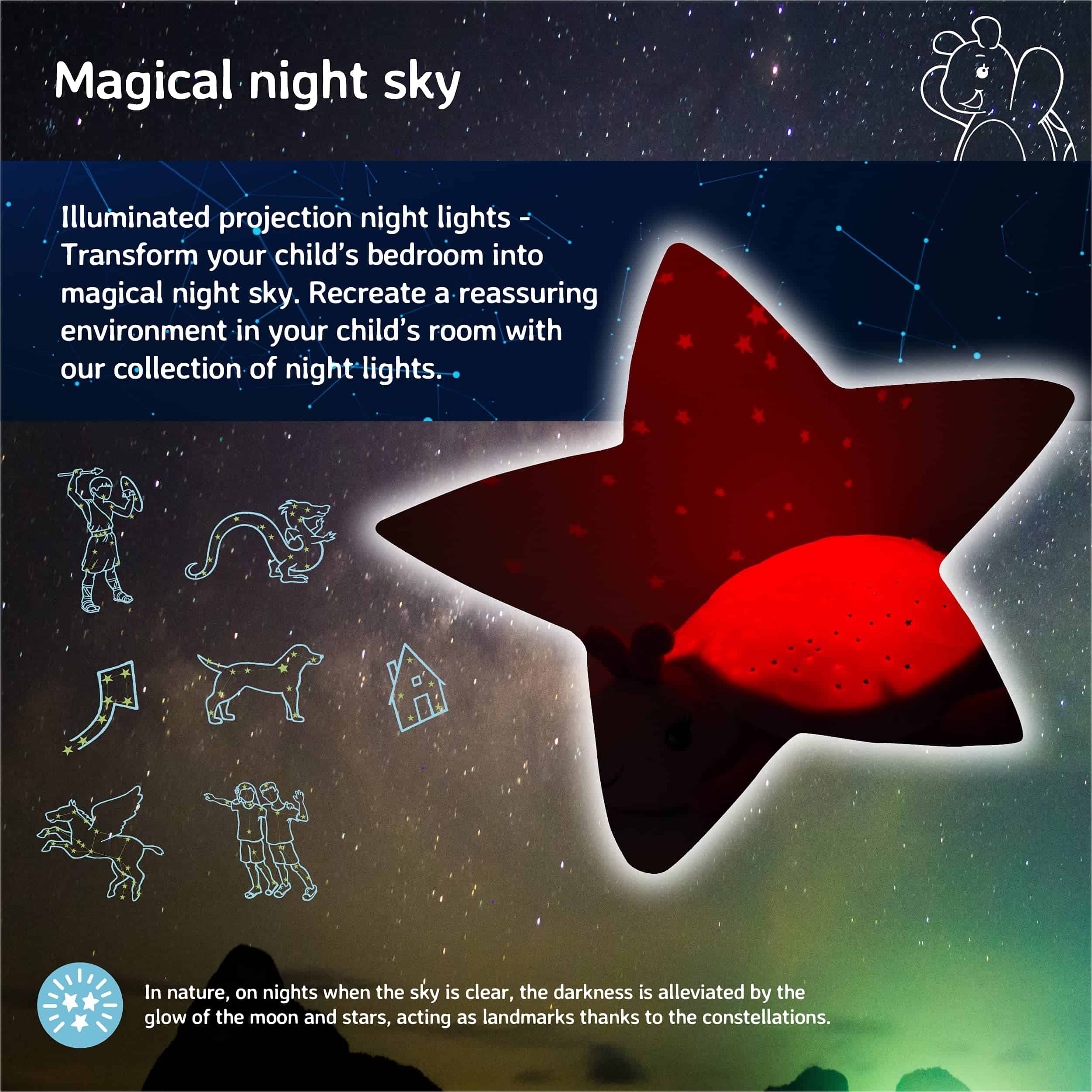 Luz Nocturna Proyector de Estrellas Cloud b | Brillo Suave - Imagen 7