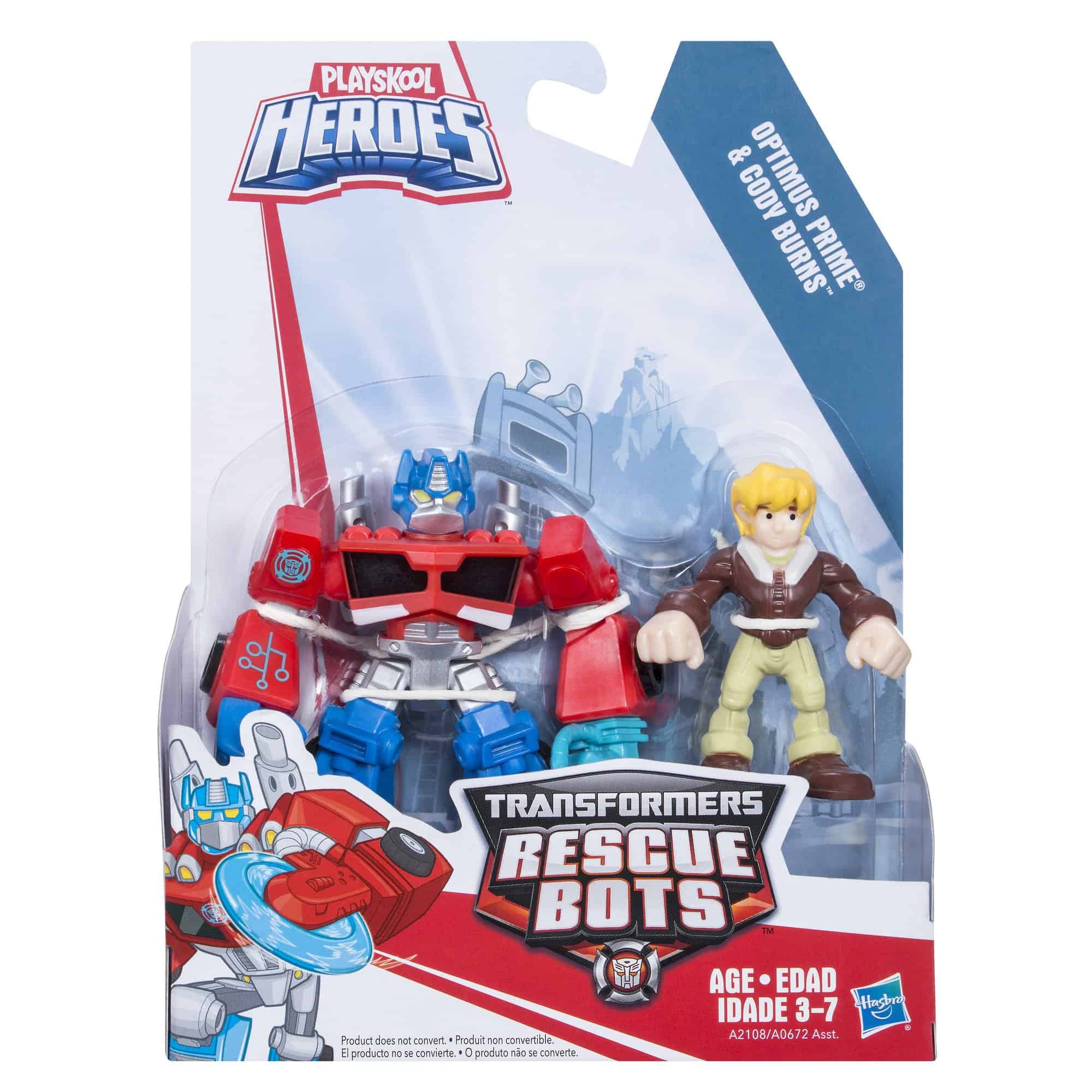 Playskool Heroes Transformers Rescue Bots Optimus Prime and - Imagen 3