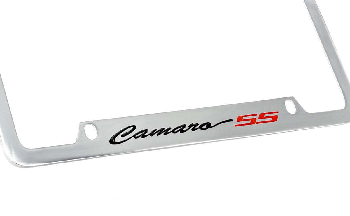 Marco de Placa de Matrícula Chevrolet Camaro SS de Metal - Imagen 3