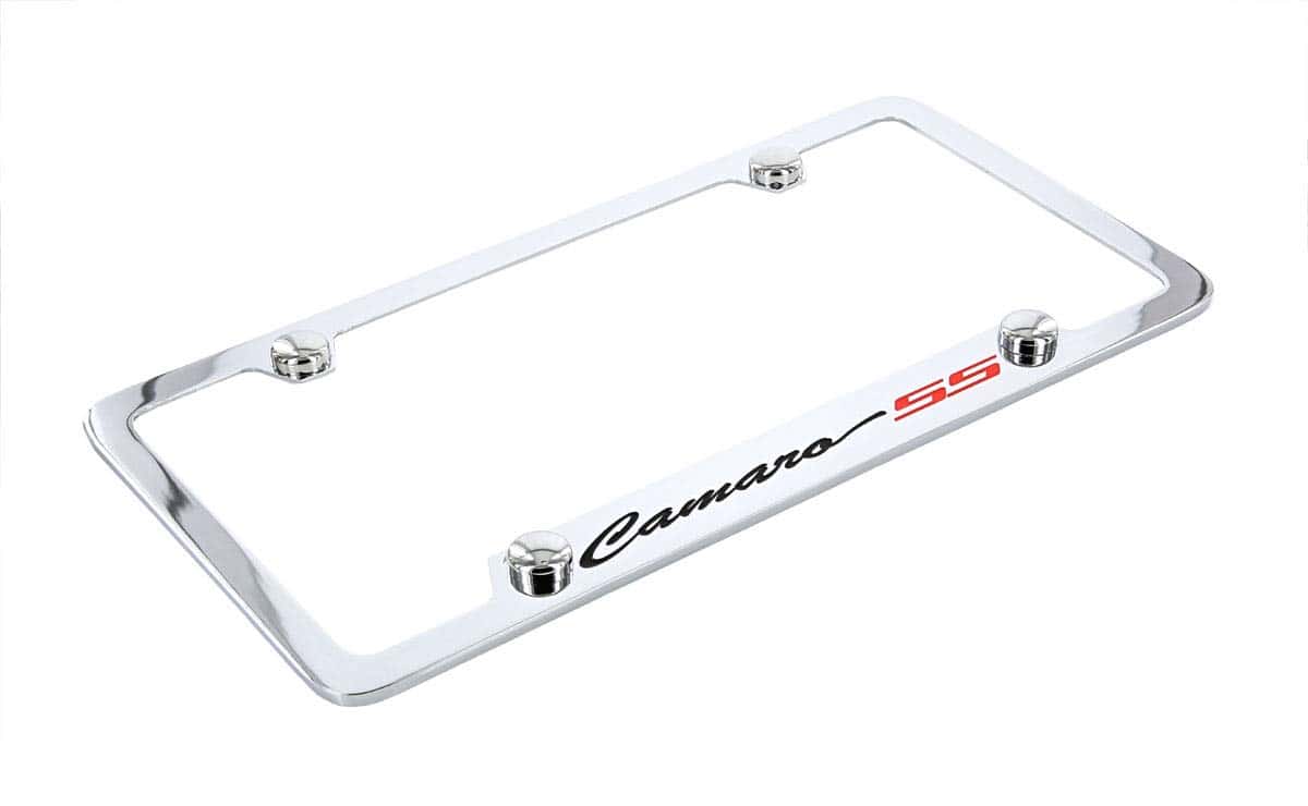 Marco de Placa de Matrícula Chevrolet Camaro SS de Metal - Imagen 4