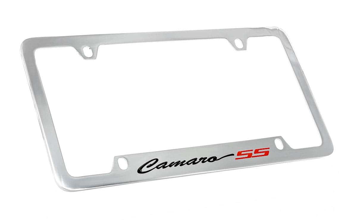 Marco de Placa de Matrícula Chevrolet Camaro SS de Metal