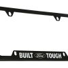 Portaplaca de metal recubierto en negro Ford Built Tough